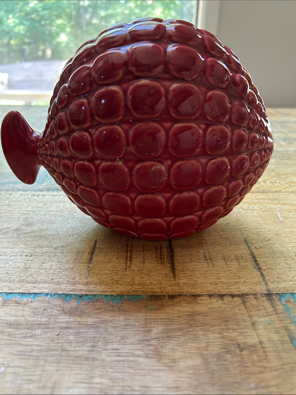 Textured Red Fish Ceramic decorative piece